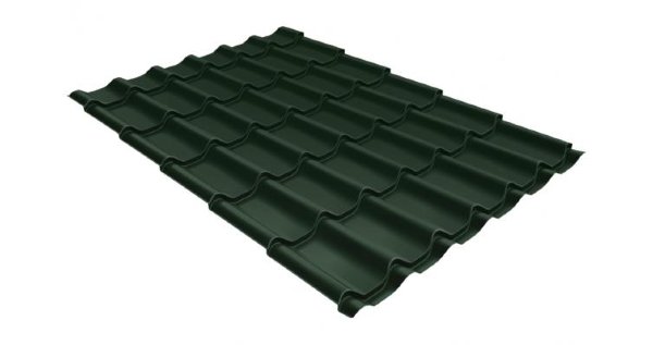 Металлочерепица классик 0,5 Satin RR 11 темно-зеленый купить в Кузнецке